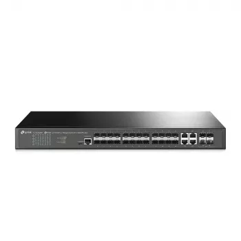 TP-Link Omada 24-portowy zarządzalny przełącznik SFP L2+ z 4 slotami 10GE SFP+