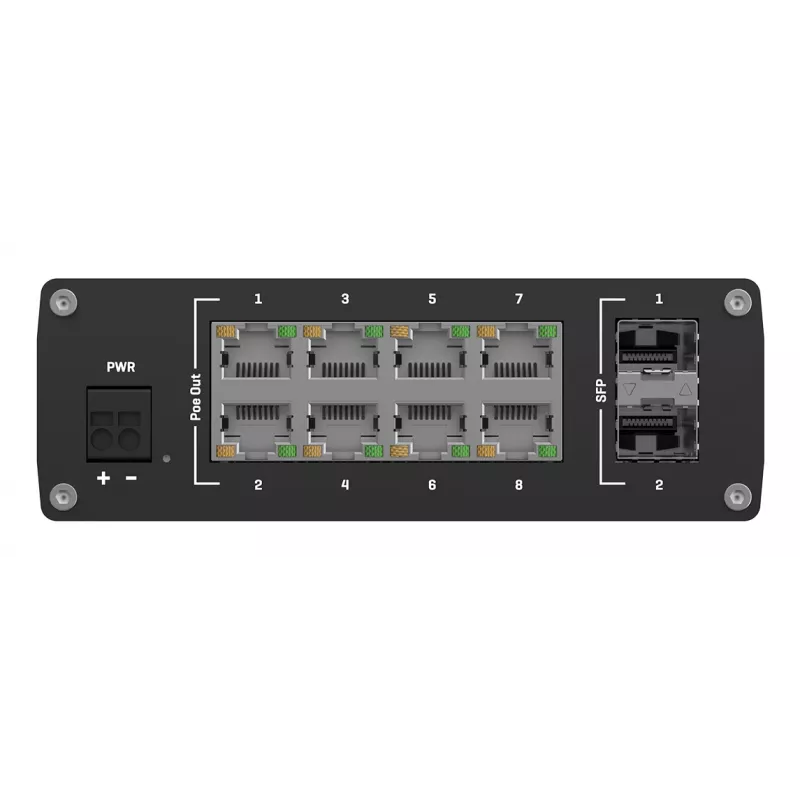 TELTONIKA TSW200 Przemysłowy niezarządzalny przełącznik Gigabit Ethernet PoE+