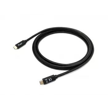 Equip USB 3.2 Gen 1x1 Typ-C na C, M/M, 2,0 m, 2 m, USB C, USB C, USB 3.2 Gen 1 (3.1 Gen 1), 5 Gbit/s, Czarny