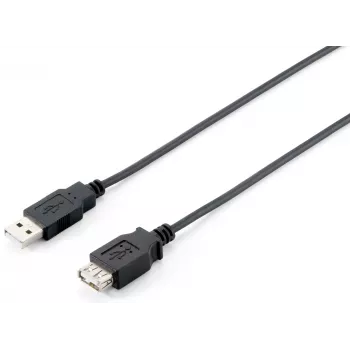 Equip USB 2.0 Type A Extension kabel Male to Female, 3.0m , Czarny