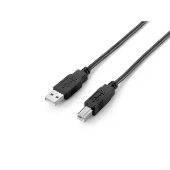 Kabel Equip USB 2.0 Typ A na Typ B, 2,0 m, czarny