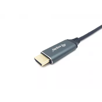 Equip Kabel USB-C do HDMI, M/M, 2.0m, 4K/60Hz, 2 m, USB Type-C, HDMI Type A (Standard), Męski, Męski, Prosty