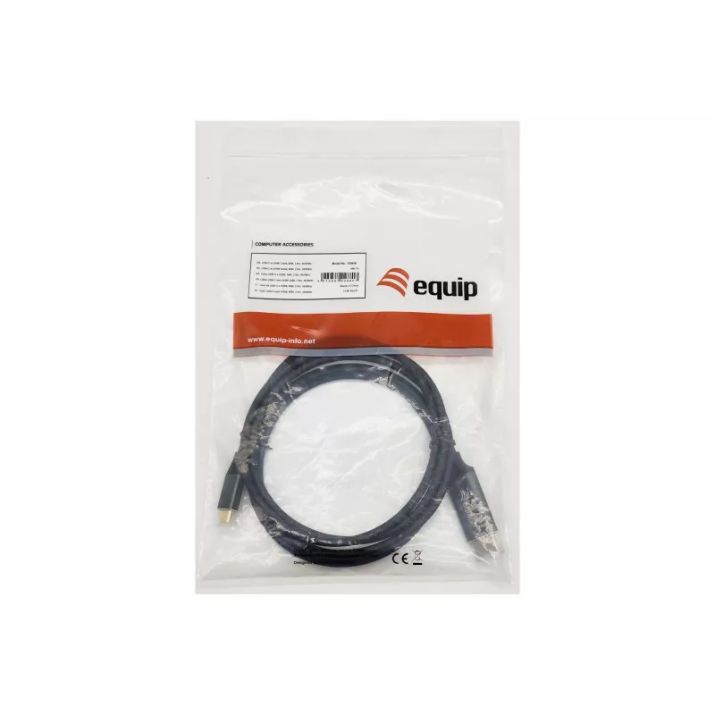 Equip Kabel USB-C do HDMI, M/M, 2.0m, 4K/60Hz, 2 m, USB Type-C, HDMI Type A (Standard), Męski, Męski, Prosty