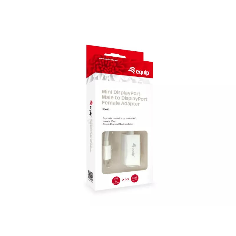 Adapter Mini DisplayPort na DisplayPort Equip 133440