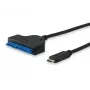 Equip USB Type C to SATA kabel, Czarny, 6 Gbit/s, 50 mm, 150 mm, 500 mm, 50 g