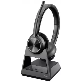 HP Poly Savi 7320 Office Stereo DECT 1880-1900 MHz Headset, Czarny, Mexico, Windows 10, Windows 11, MacOS, TCO, 185 mm