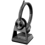 HP Poly Savi 7320 Office Stereo DECT 1880-1900 MHz Headset, Czarny, Mexico, Windows 10, Windows 11, MacOS, TCO, 185 mm