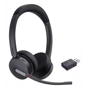Yealink WH64 Hybrid Dual Teams Słuchawka Bezprzewodowa Nauszna Biuro/Call Center Micro-USB Bluetooth Czarny