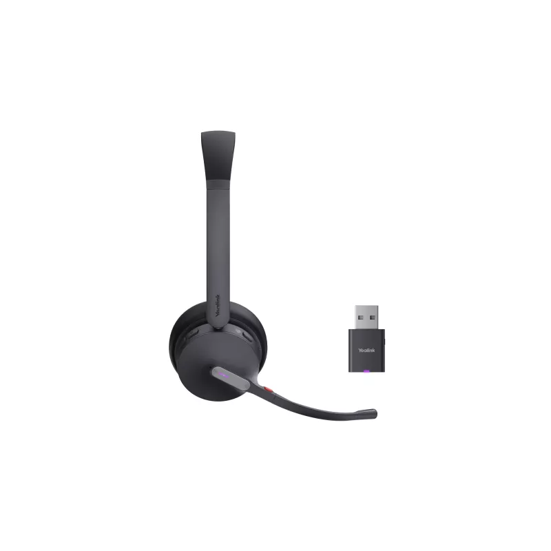 Yealink WH64 Hybrid Dual Teams Słuchawka Bezprzewodowa Nauszna Biuro/Call Center Micro-USB Bluetooth Czarny
