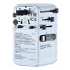 Verbatim Charge 'n' Travel 70W 2C retractable Universal Travel Adapter Blue