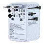 Verbatim Charge 'n' Travel 100W Uniwersalny adapter podróżny z wysuwanym kablem, niebieski