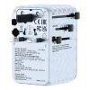 Verbatim Charge 'n' Travel 100W Uniwersalny adapter podróżny z wysuwanym kablem, niebieski