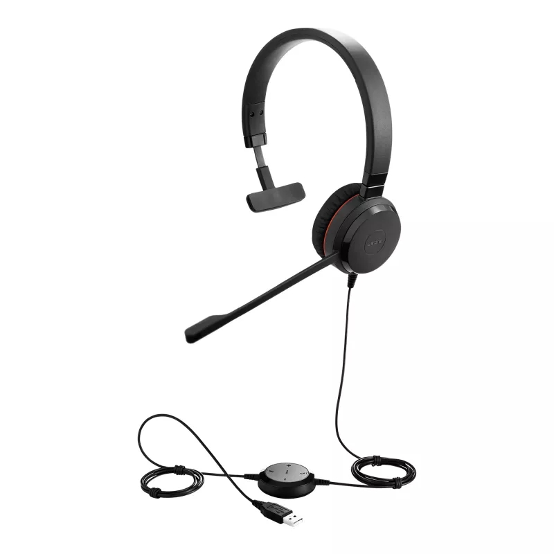 Jabra EVOLVE 30 II UC Mono, przewodowy, 150 - 7000 Hz, Biuro/Call center, 142 g, Słuchawka, Czarny
