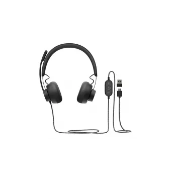 LOGITECH Zone Wired - USB-C / USB-A - Słuchawki - Microsoft Teams Zone - Czarny