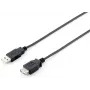 Przedłużacz USB 2.0 typu A, wtyk-gniazdo Equip 128852, 5 m, czarny