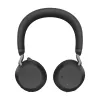 Jabra Evolve2 75 - USB-C UC - Czarny, przewodowy i bezprzewodowy, biuro/centrum telefoniczne, 20 - 20000 Hz, 197 g, słuchawki, czarny