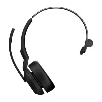 Jabra Evolve2 55 - Link380a MS Mono, Bezprzewodowy, Biuro/Centrum telefoniczne, 20 - 20000 Hz, 130 g, Słuchawka, Czarny