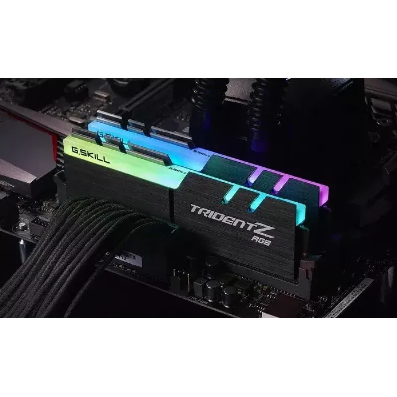 DIMM 16 GB DDR4-3000 (2x 8 GB) Dual-Kit, Arbeitsspeicher schwarz, F4-3000C16D-16GTZR, Trident Z RGB, INTEL XMP