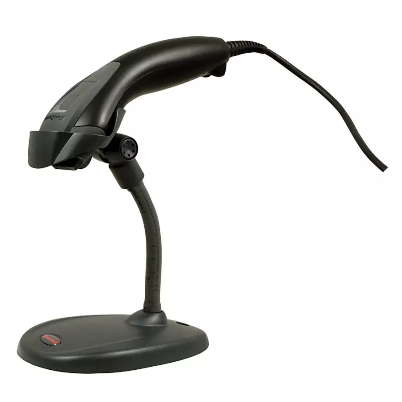 HONEYWELL Barcode Scanner Voyager 1200g USB Kit - Includes Czarny Scanner 1200g & Rigid Presentation Stand & Coiled USB Type A kabel 3m