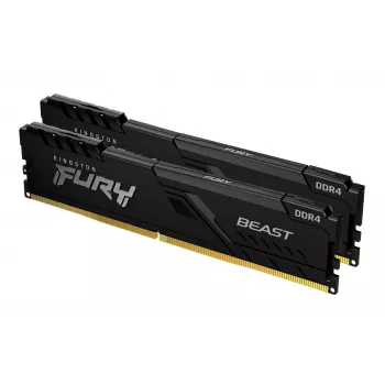 Kingston Technology FURY Beast 32 GB 3200 MT/s DDR4 CL16 DIMM (zestaw 2) 1Gx8 czarny