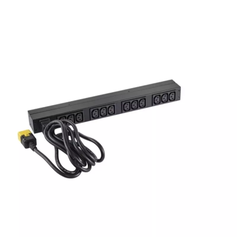 APC NetShelter Basic Rack PDU, 1U, 1PH, 3,7kW 230V 16A lub 3,3kW 208V 16A, x12 gniazd C13, przewód C20
