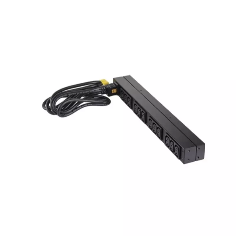 APC NetShelter Basic Rack PDU, 1U, 1PH, 3,7kW 230V 16A lub 3,3kW 208V 16A, x12 gniazd C13, przewód C20