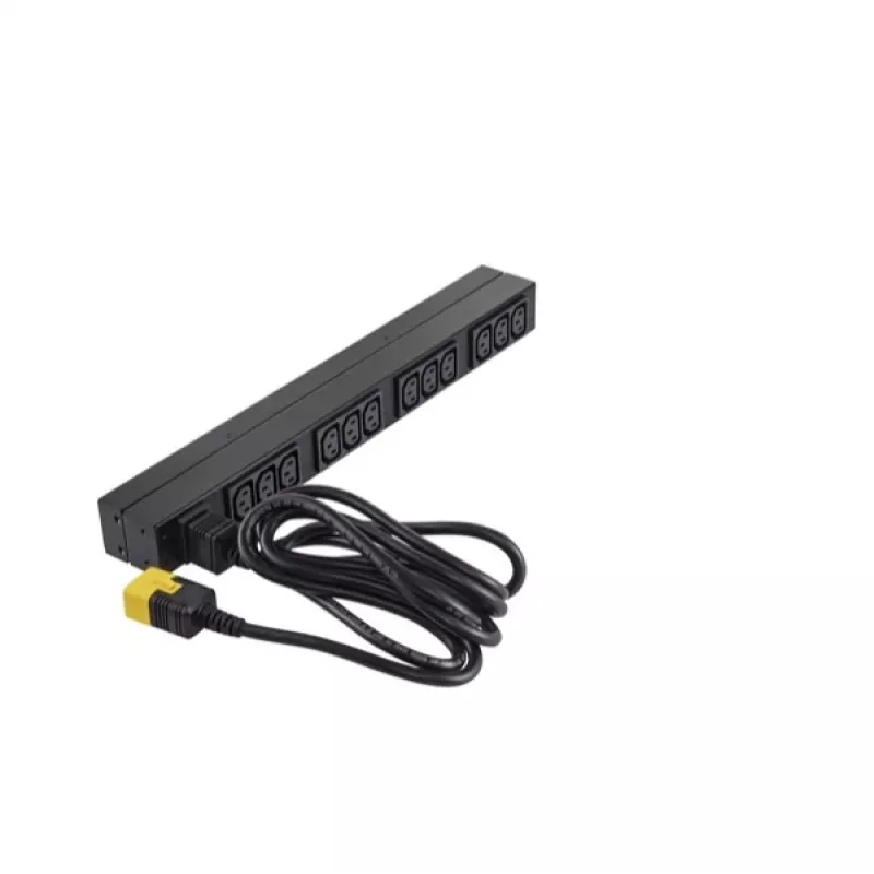 APC NetShelter Basic Rack PDU, 1U, 1PH, 3,7kW 230V 16A lub 3,3kW 208V 16A, x12 gniazd C13, przewód C20