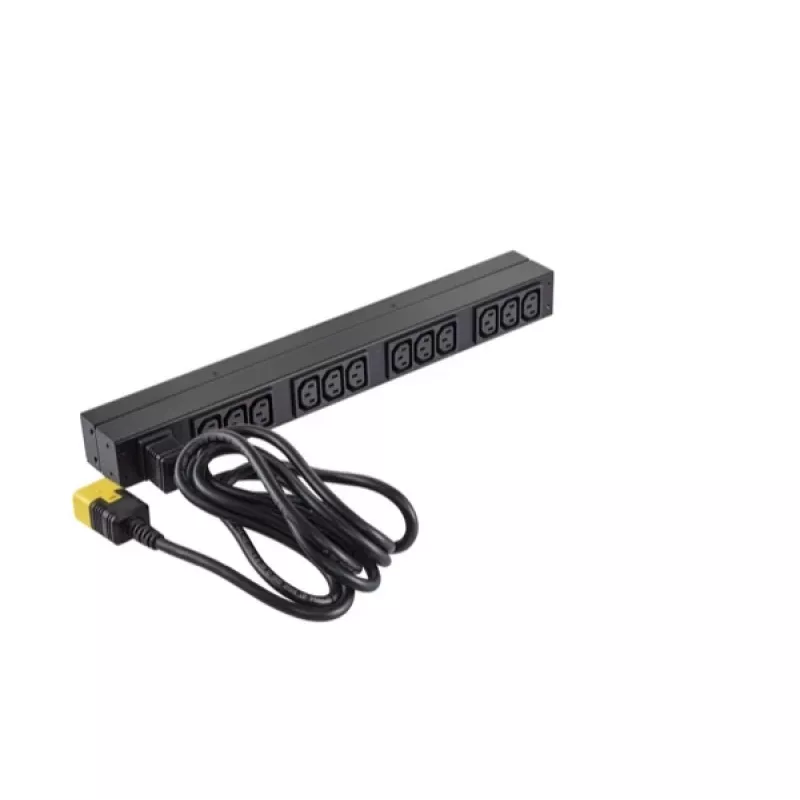 APC NetShelter Basic Rack PDU, 1U, 1PH, 3,7kW 230V 16A lub 3,3kW 208V 16A, x12 gniazd C13, przewód C20