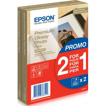Papier fotograficzny Epson Premium Glossy - 10x15 cm - 2x 40 arkuszy