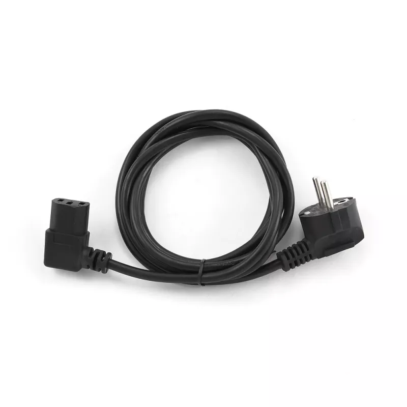 Kabel zasilający GEMBIRD (kątowy C13), zatwierdzony VDE, 2.0 m