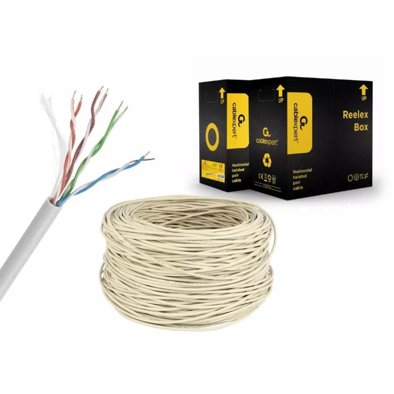 GEMBIRD Kabel sieciowy - Kat. 5e - UTP - 304 m - Szary