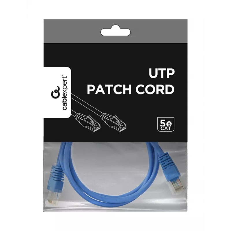 Kabel krosowy GEMBIRD - kat. 5e - UTP - 1 m - niebieski