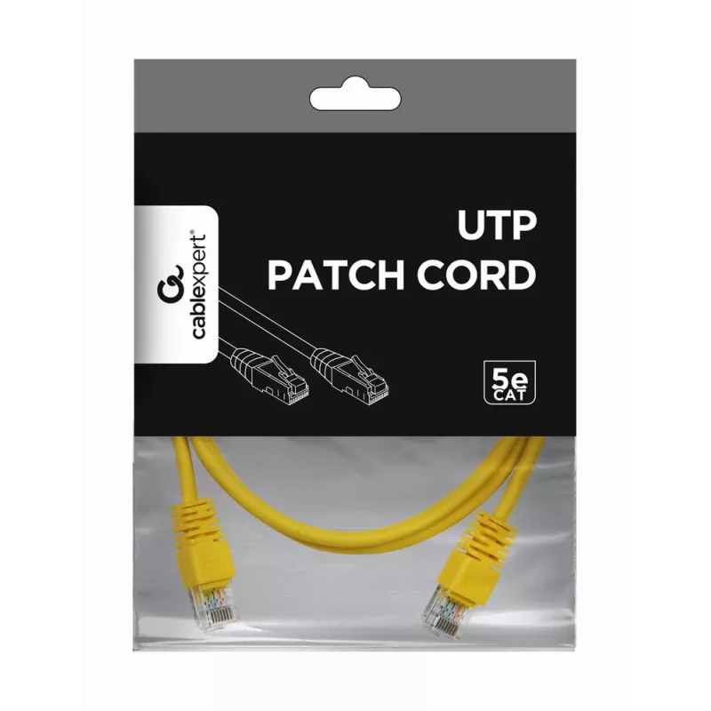 Kabel krosowy GEMBIRD - Kat. 5e - UTP - 2 m - żółty