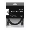 GEMBIRD Patch kabel - Cat 5e - UTP - 3m - Czarny