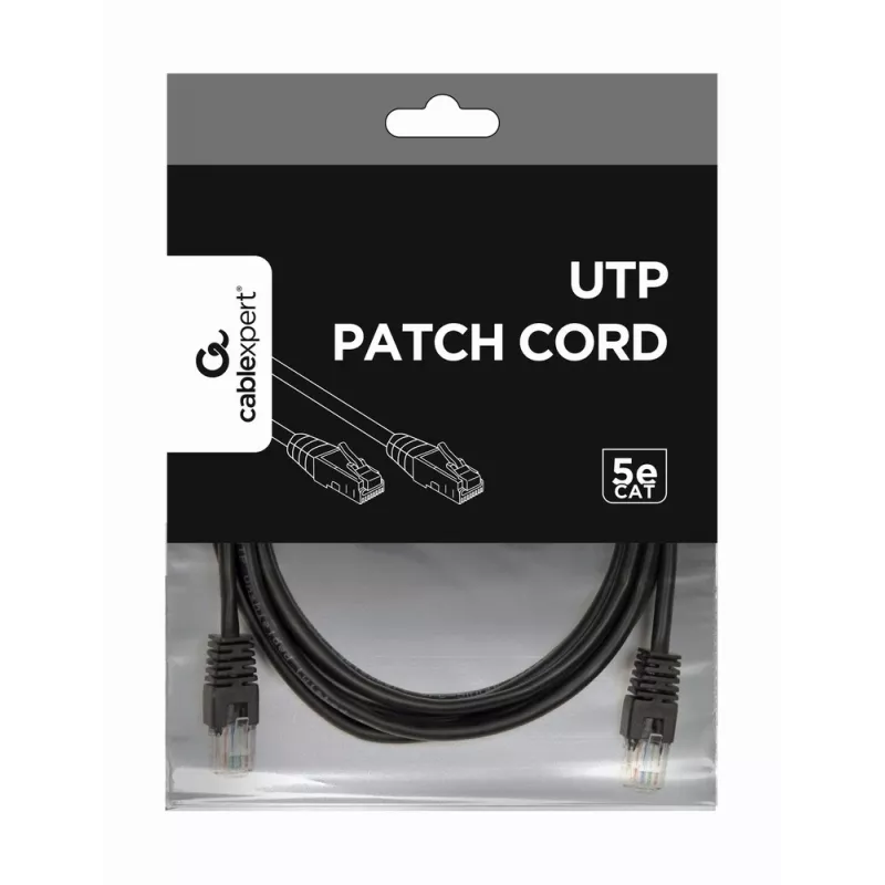 GEMBIRD Patch kabel - Cat 5e - UTP - 3m - Czarny