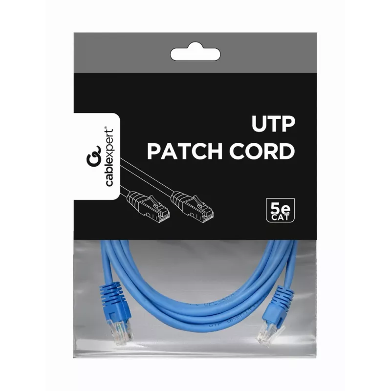 GEMBIRD Kabel krosowy - Kat. 5e - UTP - 3 m - niebieski
