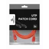 GEMBIRD Patch kabel - Cat 5e - UTP - 3m - Czerwony