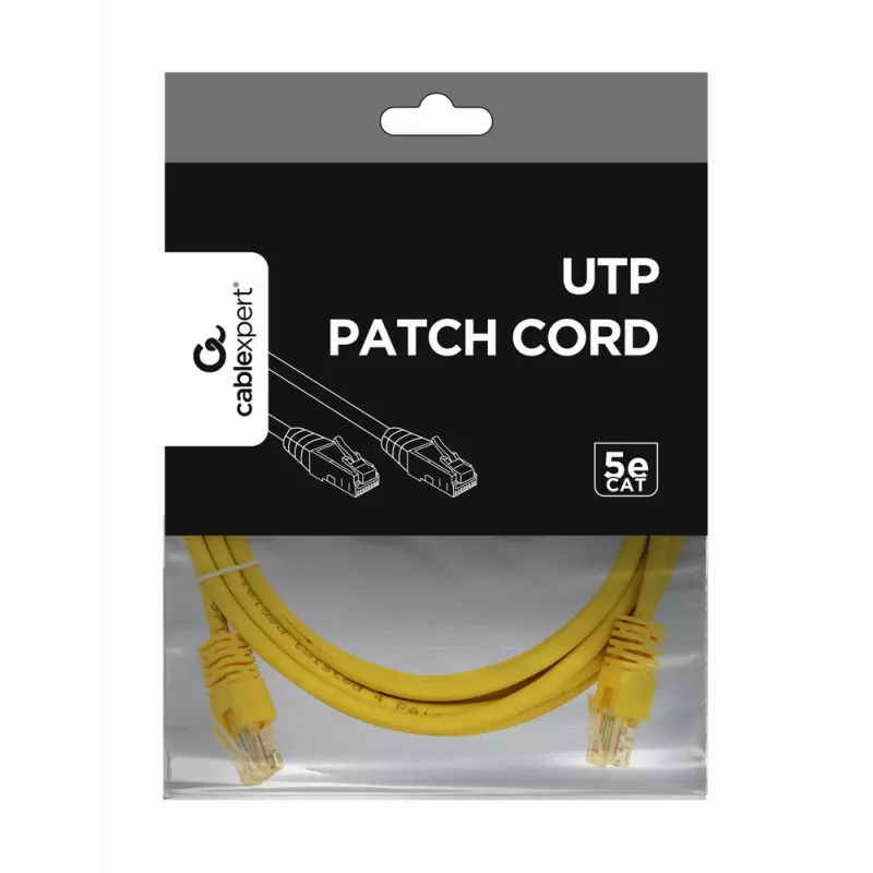 GEMBIRD kabel krosowy – kat. 5e – UTP – 3 m – żółty