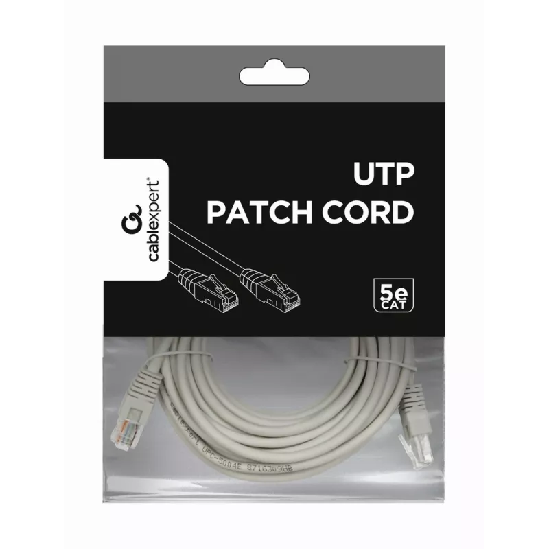 Kabel sieciowy GEMBIRD PP12-7.5M, 7,5 m, RJ-45 na RJ-45, biały