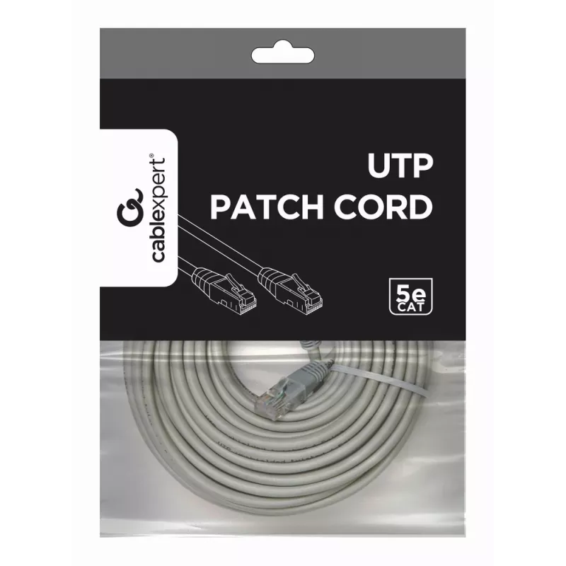 Kabel krosowy GEMBIRD - Kat. 5e - UTP - 15 m - Szary