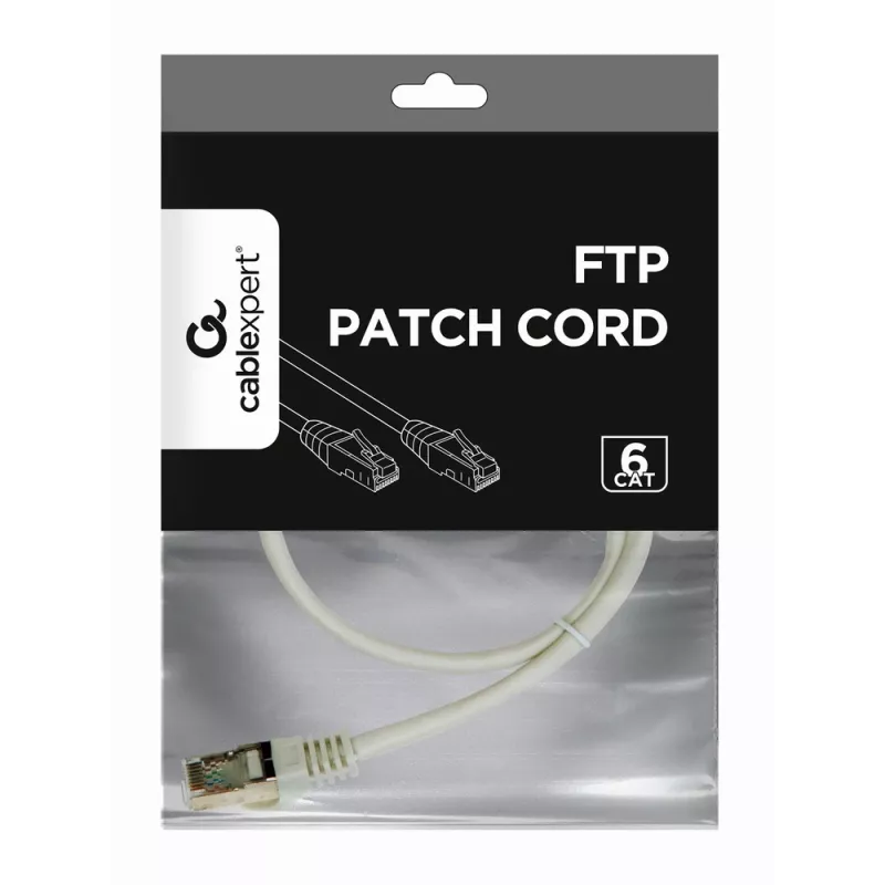 GEMBIRD Kabel krosowy - CAT6 - FTP - 50 cm - Szary