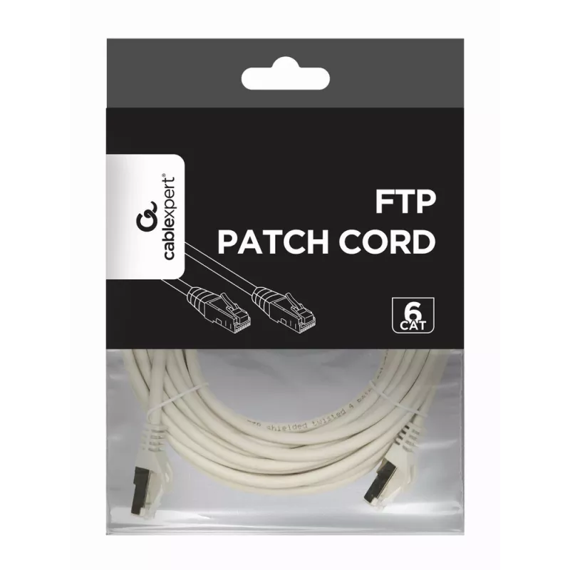 GEMBIRD Patch kabel - CAT6 - FTP - 7.5m - szary