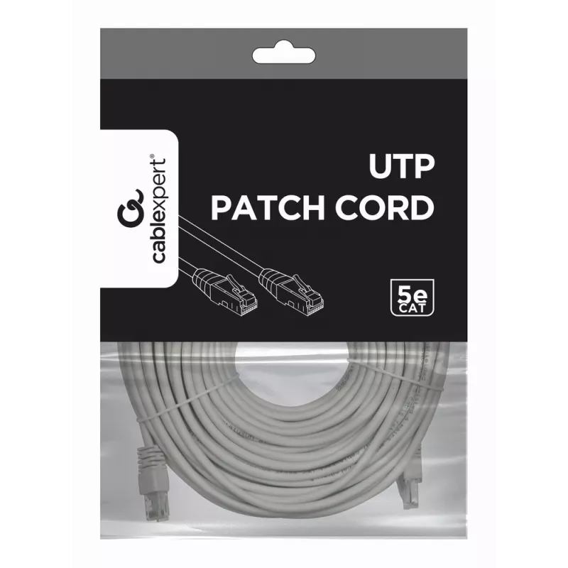 Kabel krosowy GEMBIRD - Kat. 5e - UTP - 30 m - szary