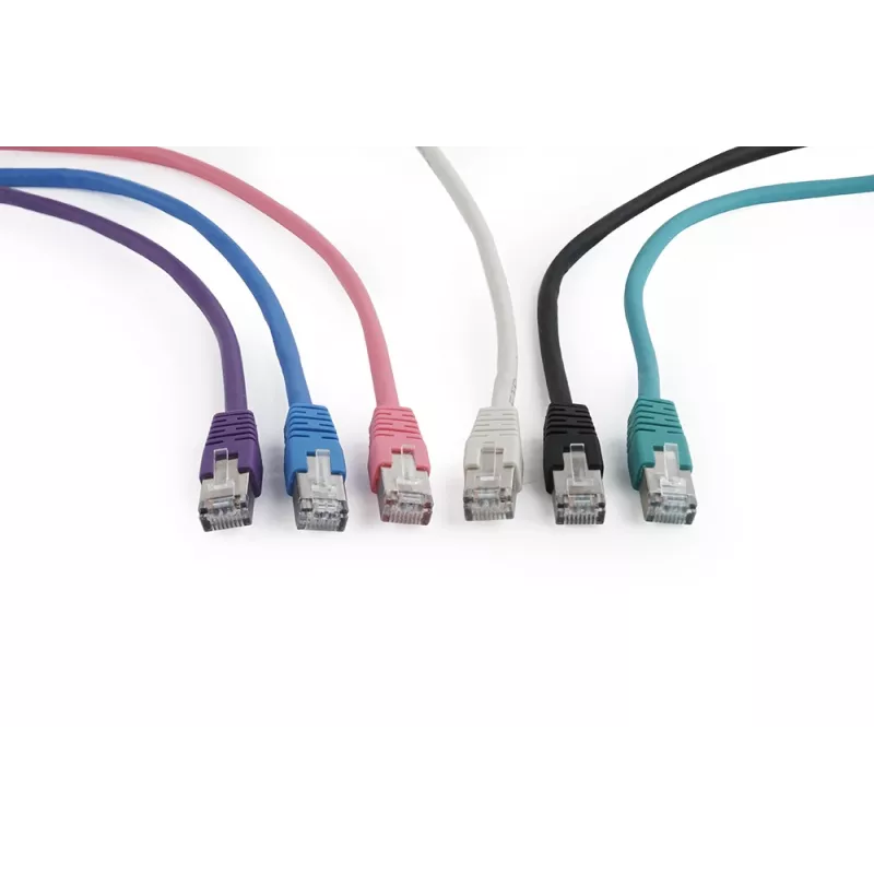Kabel krosowy GEMBIRD - CAT6 - FTP - 25 cm - Szary