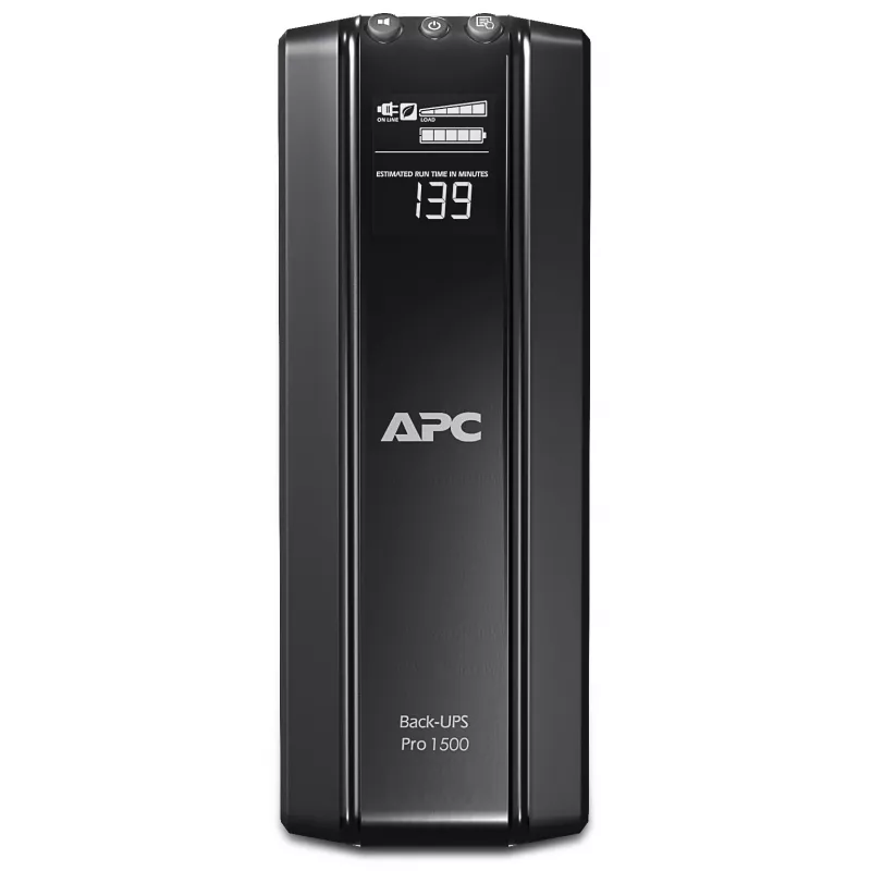 APC Back-UPS Pro, 1500VA/865W, Tower, 230V, 10x gniazd IEC C13, AVR, LCD, wymienna bateria użytkownika