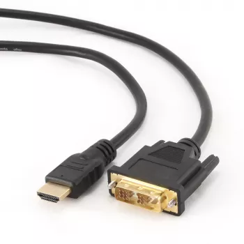 Kabel GEMBIRD HDMI na DVI Męski-Męski ze Złoconymi Złączami 2,0 m Opakowanie Zbiorcze