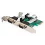 DIGITUS Karta rozszerzeń szeregowych I/O, 2-portowa, PCI-e 2 x DB9 M, pełny wspornik + niskoprofilowe, chipset MCS9901
