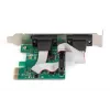DIGITUS Karta rozszerzeń szeregowych I/O, 2-portowa, PCI-e 2 x DB9 M, pełny wspornik + niskoprofilowe, chipset MCS9901