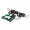 DIGITUS Karta rozszerzeń szeregowych I/O, 2-portowa, PCI-e 2 x DB9 M, pełny wspornik + niskoprofilowe, chipset MCS9901