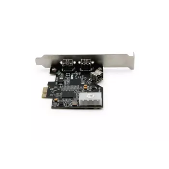 Karta interfejsu DIGITUS IEEE 1394b, PCI-e 3 porty, 2x9-pin zewnętrzny + 1x9-pin wewnętrzny